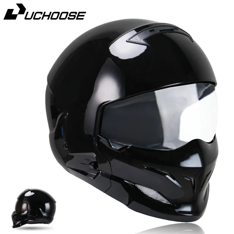 New Scorpion Retro Motorcycle Cascos Moto Locomotive Personality Multi-purpose Combination Helmet Detachable Multi-purpose