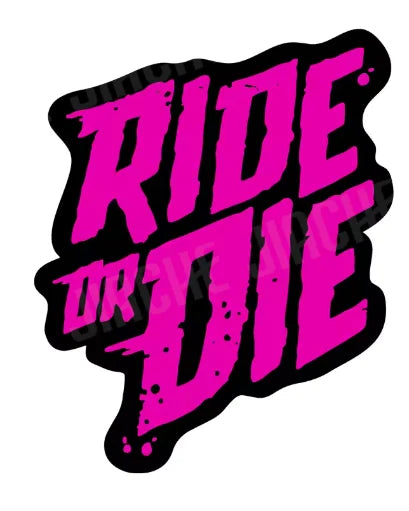 1PC RIDE or DIE Bicycle Frame Stickers DIY Mountain Bike Waterproof Vinyl Decals for Bicycle Decorative Motorcycle Trims