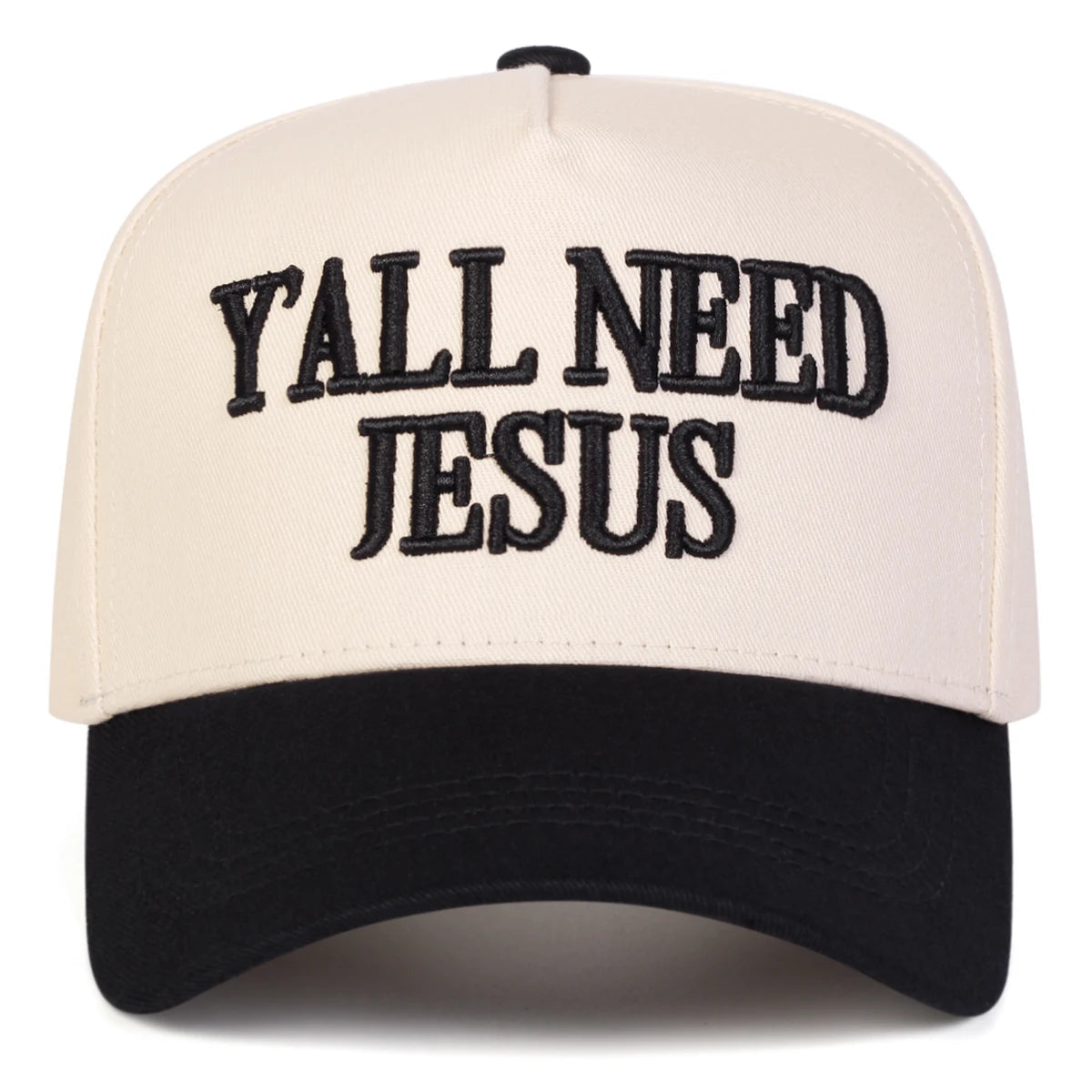 Unisex Y'ALL NEED JESUS Embroidery Baseball Caps Spring Autumn Outdoor Adjustable Casual Hats Sunscreen Hat Sports Cap