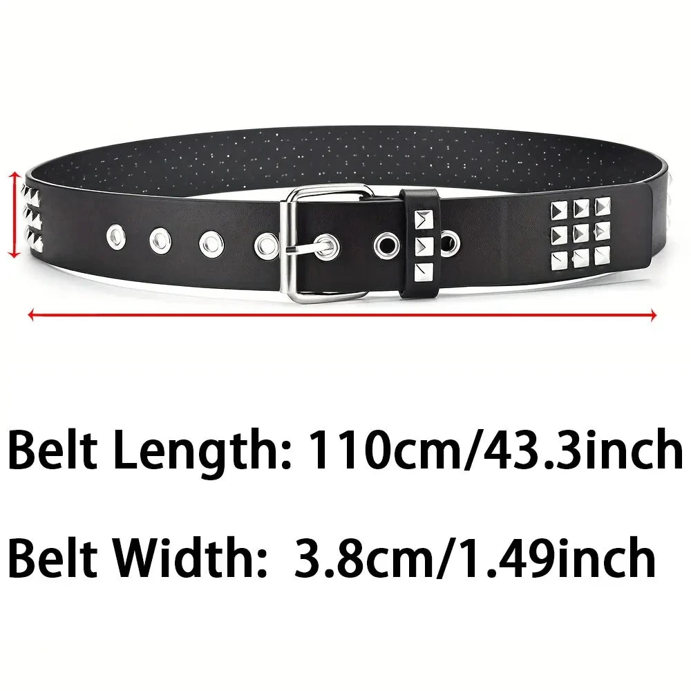 Fashion New Bullet Accessories Belt Metal Belt Men And Women Punk Hardware Jeans Belt Y2K Belt Designer Belt Women's Belt