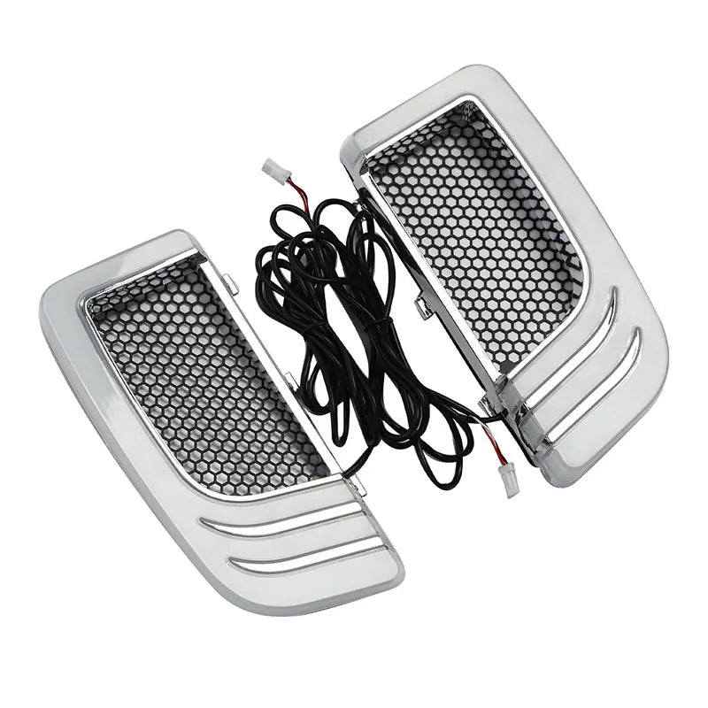 Motorcycle Fairing Lower Grills LED Turn Signal Light blinker For Harley Touring Road King Electra Glide FLHTK CVO Limited 14-23