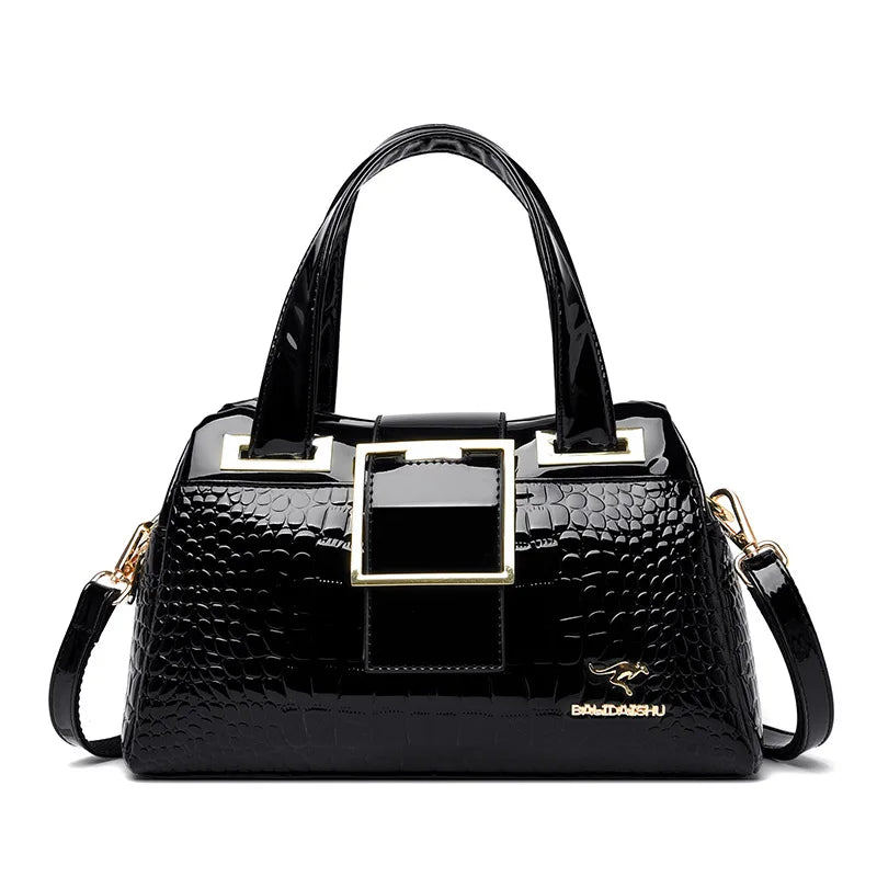 Women's Bag New Style Middle-aged Women's Bag Simple Trendy Single Shoulder Crossbody Bag Fashionable Elegant Handheld Mom Bag