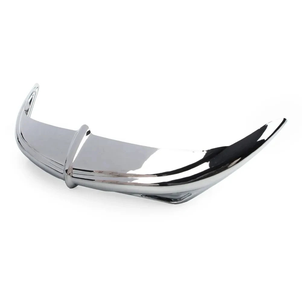 Chrome/Black Motorcycle Head Light Batwing Eyebrow Eyelid Fairing Accent Trim For Harley Electra Street Glides Trikes 1996-2013