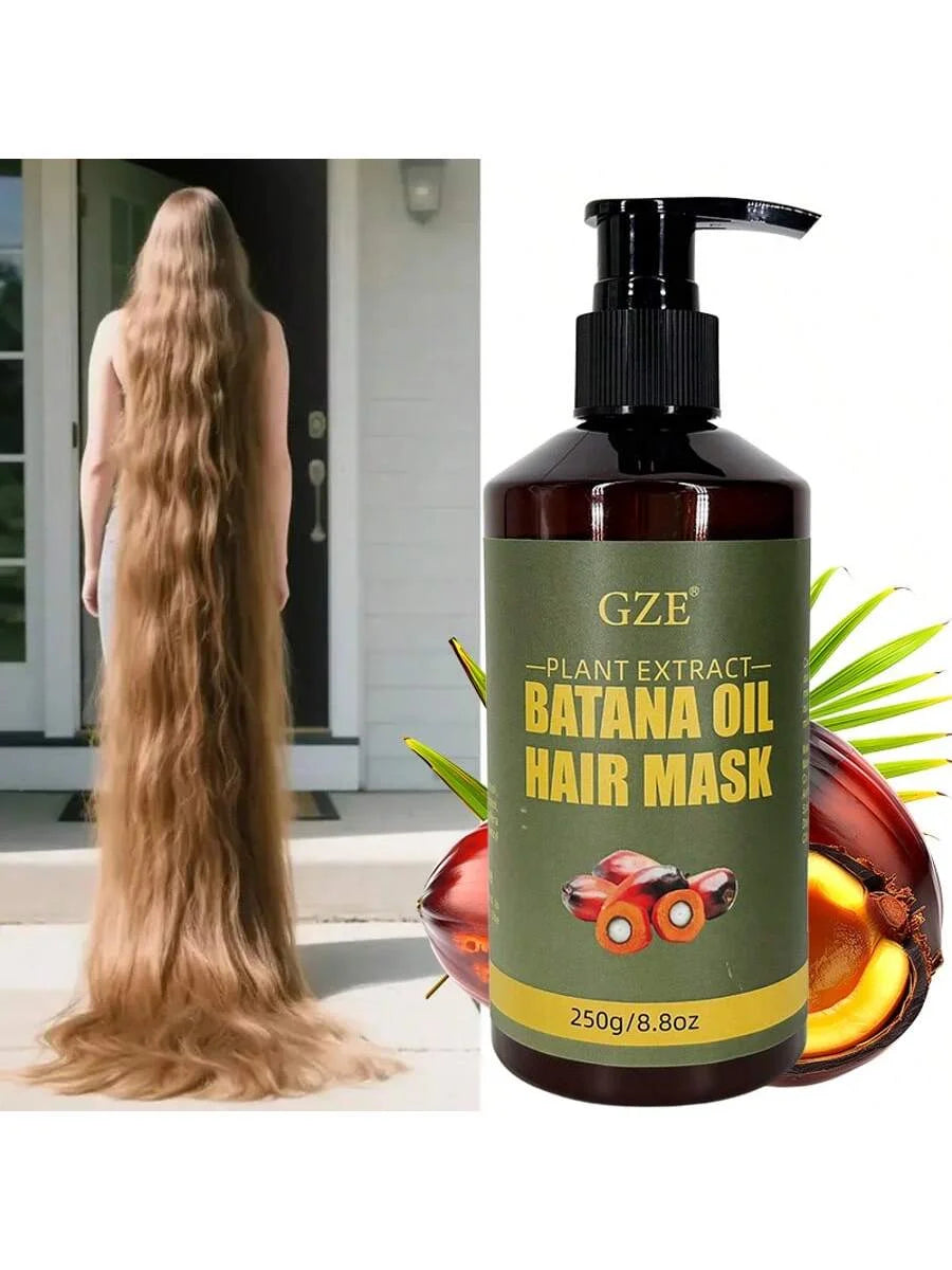 GZE Batana Oil Hair Mask - Deep Repairing for Damaged, Dry Hair - Intense Hydration - For Frizzy, Nourishes & Strengthens