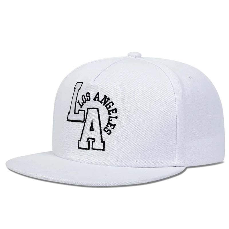 Letter Embroidery Baseball Cap Los Angeles Hip Hop Snapback Hat for Men Women Adult Sports Leisure Caps Outdoor Travel Sun Hats