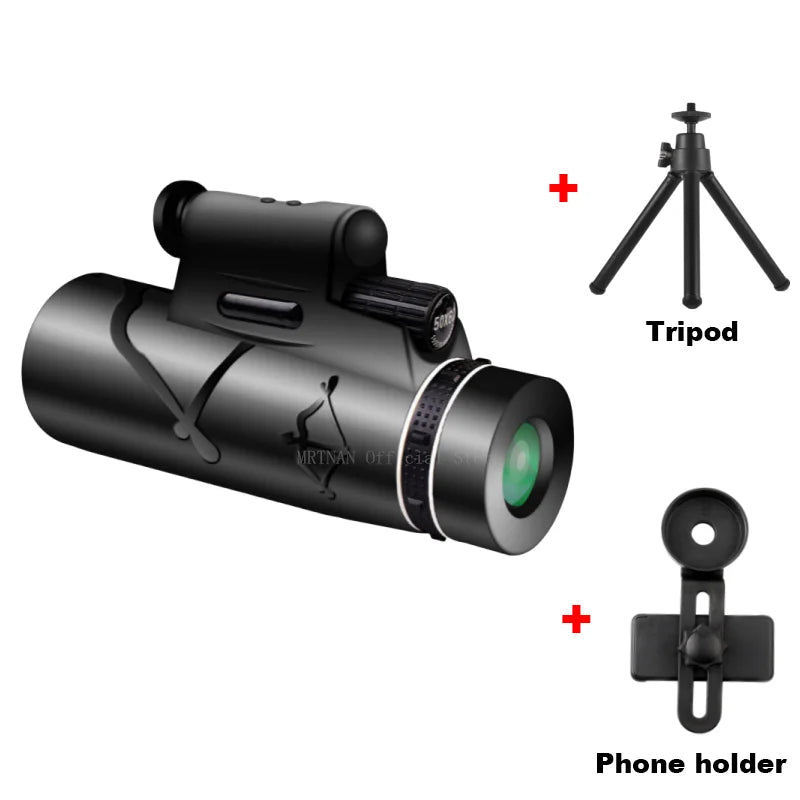 50x60 Powerful Zoom HD Bak4 Portable Powerful Binoculars Long Range Professional Telescope Monocular for Hunting