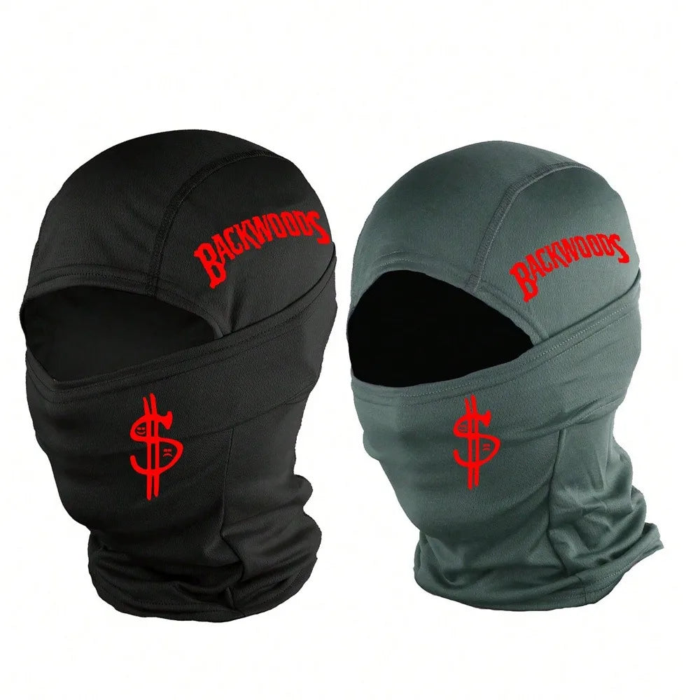 1/2/3 piece neutral printed balaclava facial mask, lightweight and breathable, suitable for skiing, football, cycling