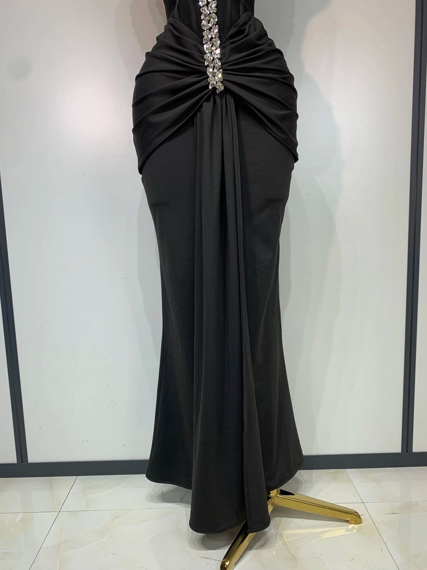 Women Sexy Off Shoulder Shinning Diamond Bodycon Long Bandage Dresses Elegant Evening Party Birthday Cocktail Wedding Gowns
