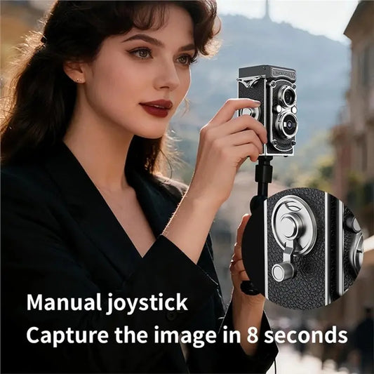 BNVN-Retro Camera Dual Lens Design Function Manual Joystick Operation HD Infrared Night Vision Nostalgic Portable