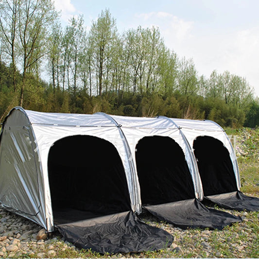 Attachable Beach Tent Sun Shelter 4 Person Heat and Light-Blocking UPF50+ UV Protection Sun Shade Easy Setup Camping Canopny