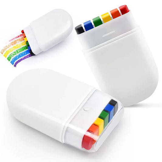6 Color Washable Rainbow Face Body Painting Crayon Pen Pride Day Celebrations Party Stage Makeup Art Graffiti Drawing Brushing