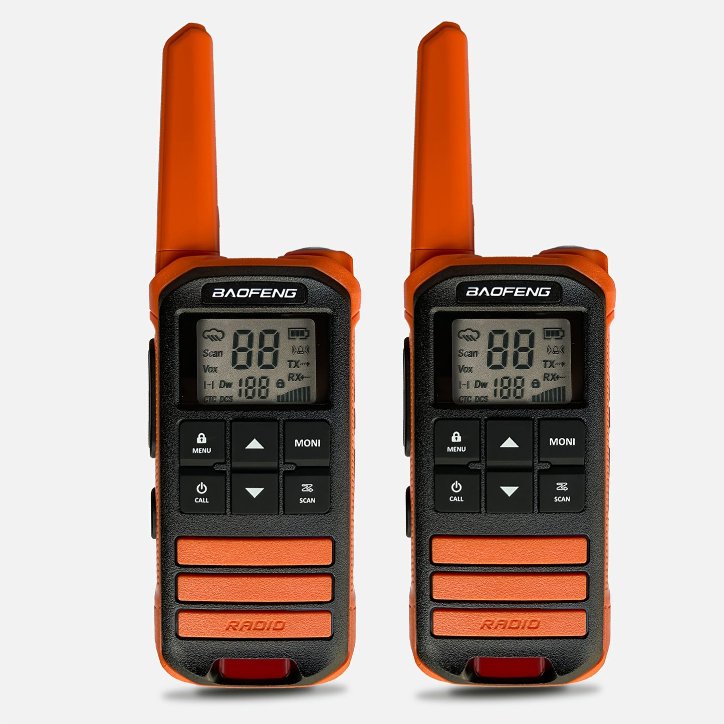 BAOFENG FR-22A FRS Two-Way Radio for Adults - Long Range, USB-C Charging, Rechargeable, NOAA, Flashlight, 1.5-3km Range, 36V Operating Voltage, ABS Material, Business Frequency, Outdoor Communication, Sleek Design, Durable Co