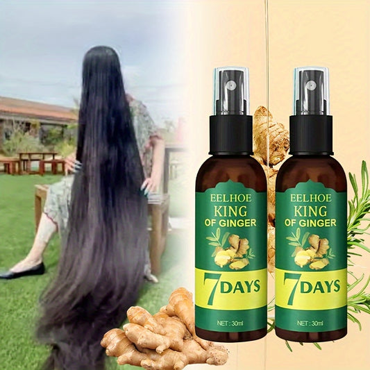Ginger Hair Oil and Biotin Hair Essence, 7-Day Ginger Nourishing Scalp Massage for All Hair Types, Perfect Valentine'S Day and Mother'S Day Gift for Men and Women