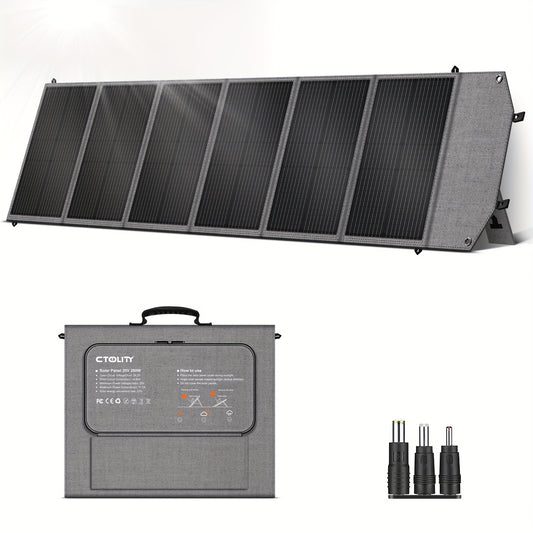 CTOLITY AP2000 2400W Solar-Powered Portable Power Station | 2048Wh LiFePO4 Battery, 2x200W Solar Panels, 110V Pure Sine Wave AC Outlets | Compact & Durable Design for Camping, RV, Hunting, CPAP, Outdoor Emergencies, Hunting P