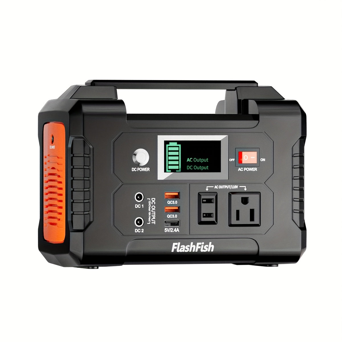 200W Portable Power Station/60W Solar Panel/200W Solar Station Set With 60W/100W Solar Panel, FlashFish 40800mAh Solar Generator With 110V AC Outlet/2 DC Ports/3 USB Ports, Backup Battery Power Supply For Outdoor Advanture Tr