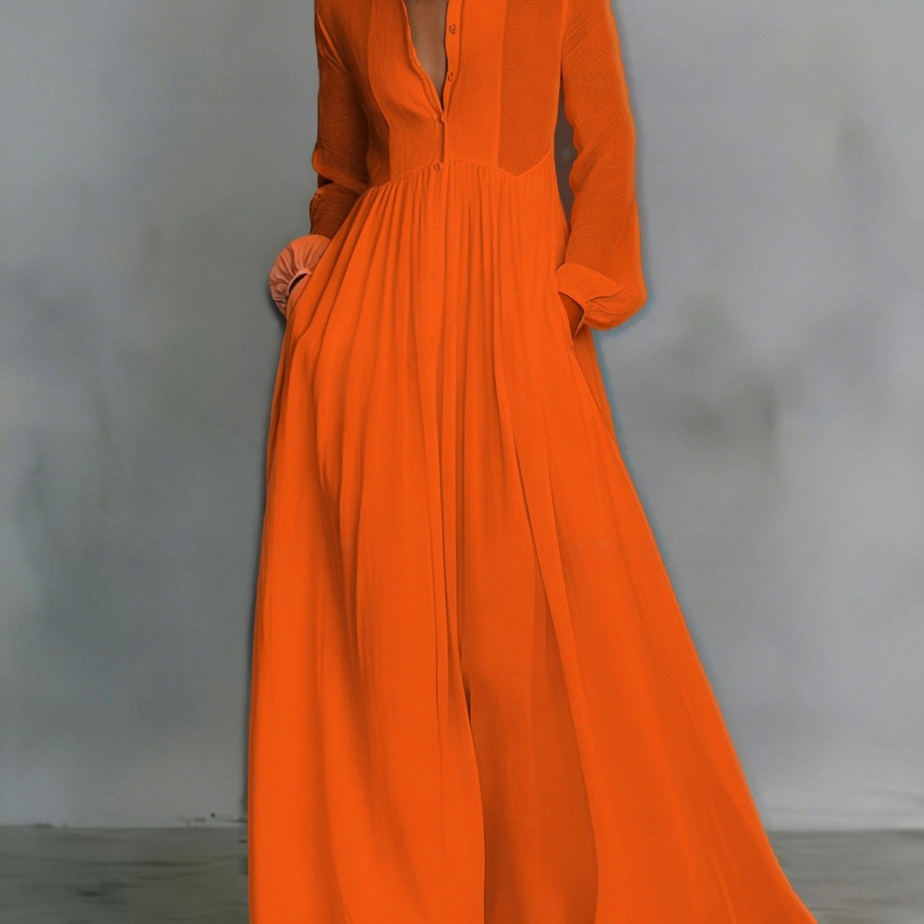 Summer Single-Breasted Shirt Dress with a Stylish Flair for Commuting
