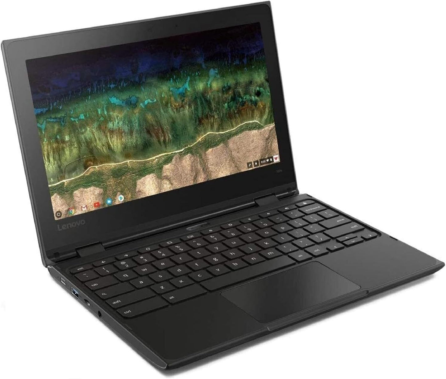 Lenovo 500e Chromebook 2-in-1 Laptop, 11.6in HD Touch, Intel Celeron N3450, 4 GB RAM, 32GB eMMC Drive, Webcam, Chrome OS Refurbished
