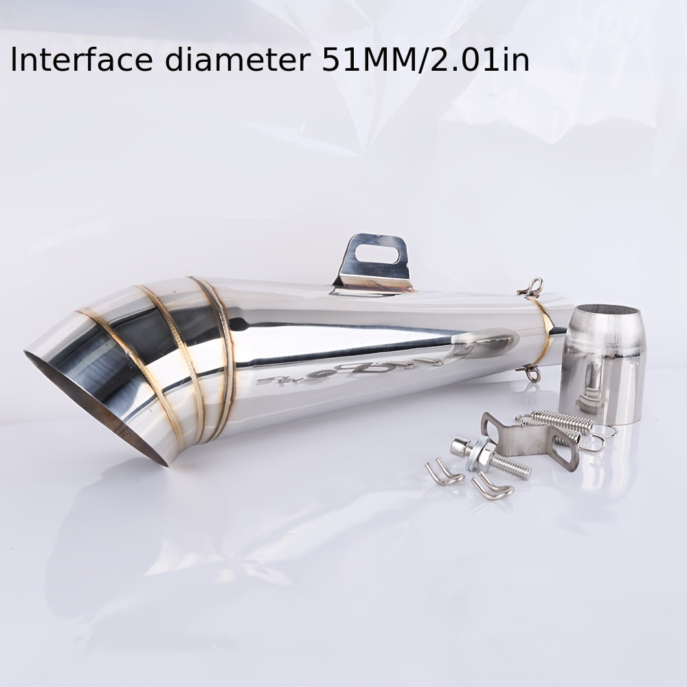 Universal 51Mm Motorcycle Exhaust Pipe Elbow Suitable for Scooters Like DUKE390, RC390, GSX250R, DL250, Ninjia250, Nmax125, And KTM