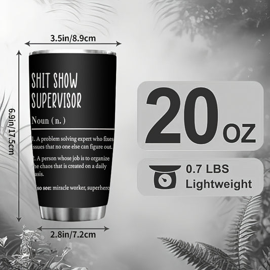 1pc Nurse-Themed 20oz Stainless Steel Tumbler - Double-Wall Vacuum Insulated Travel Mug with Print Cup, Hot/ for Nurses, Birthday & Valentine's/Mother's Day Gifts Suitable for Nurses, Healthcare Workers, Students