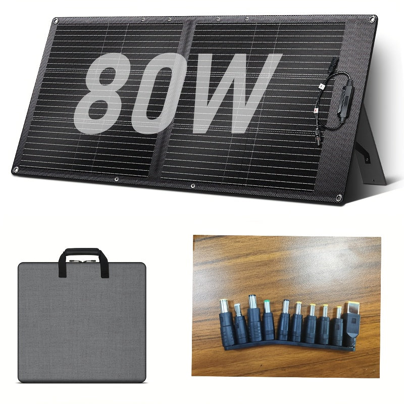 Portable Solar Generator and Panel Kit, Solar Panel Sold Separately, High-Capacity Lithium Battery Pack with AC Output, DC USB/USB-C Ports, LED Light, LiFePO4, Suitable for Outdoor, Camping, Road Trips, CPAP, Hurricane Emerge