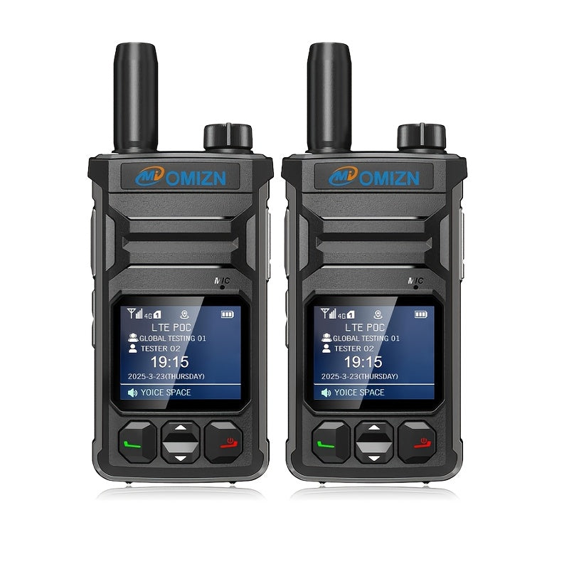Omi T6 Global 5000 Km 4G/5G Walkie-Talkie with Large Color Screen, 8K HD Sound, 5-Day Life, -Free Calling, Global Coverage, Ideal for Outdoor dventures & Group Communication