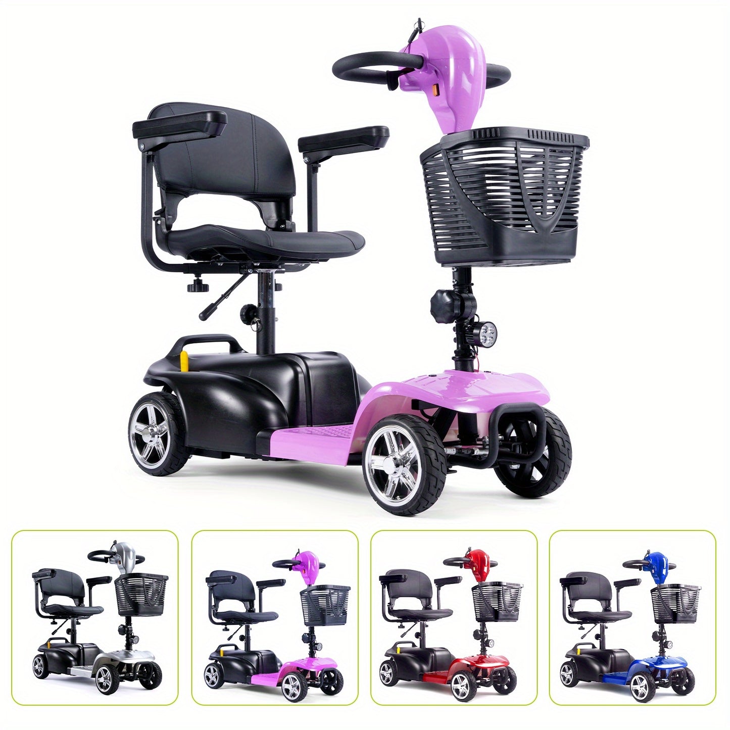 SAY YEAH Foldable Electric Scooter Has A 250W Motor, 12V/12.7Ah Battery, 15-16 Mile Range, And 5-7 Mph Top Speed. It Includes Puncture-proof Tires, Supports 270 Lbs, And Comes With A Charger And Phone Mount. Suitable For The