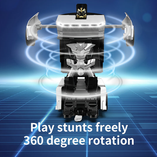 2.4Ghz Remote Control Car Off-road Vehicle, One-click Transformed Robot, Gray Toy Car, with Cool LED Headlights, 360 Degree Rotation Drift, Christmas Birthday Gift for Boys And Girls, Drift Toy, Actionpacked Toy, Rugged Offro