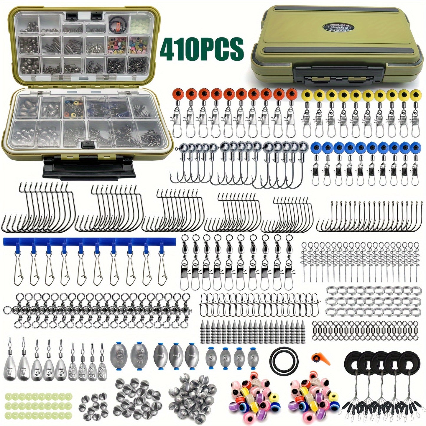 Surf/ Boat Fishing Combo Kit: 6ft/ 7ft Hi-Visibility Rods, Pre-Spooled Reel and 12 T-Tail Lures | Lockable Sections, All-Levels Travel Gear for Beginners and Pros