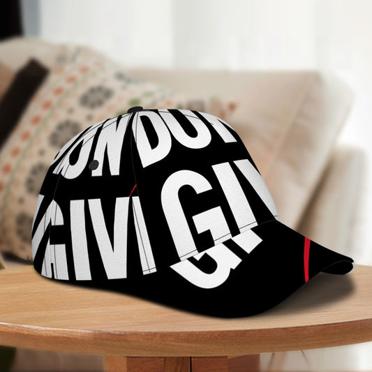 1pc Motivational Statement Design Print Classic Baseball Cap | Adjustable Lightweight Duckbill Hat, Ideal for Daily Wear, Comfortable Fit, Perfect for Traveling, Hand Wash or Professional Dry Clean
