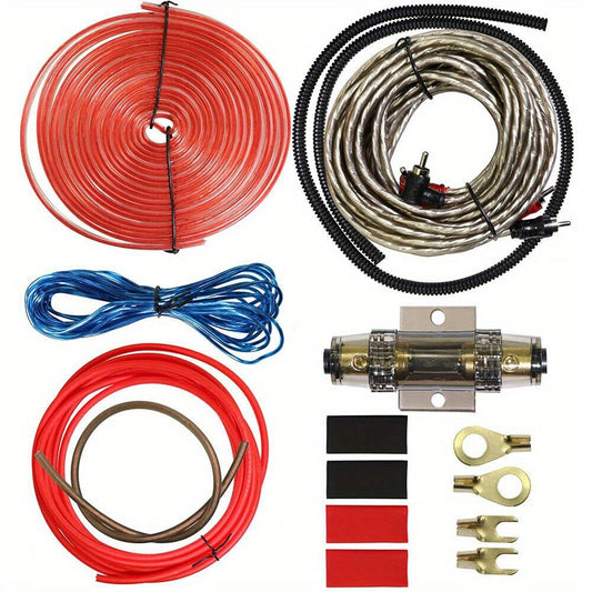 1500W Pro Auto Car Audio Subwoofer Amplifier 10 Gauge Wiring Kit AMP RCA Cable
