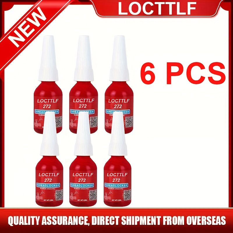 Thread Lock, 1.69oz Medium And 1.69oz Strong Strength Threadlocker For Locking Nuts, Bolts, Fasteners And Metals, Thread Locker Sealant To Prevent Loosening & Corrosion (Removable + Permanent) NO. 272/ 243
