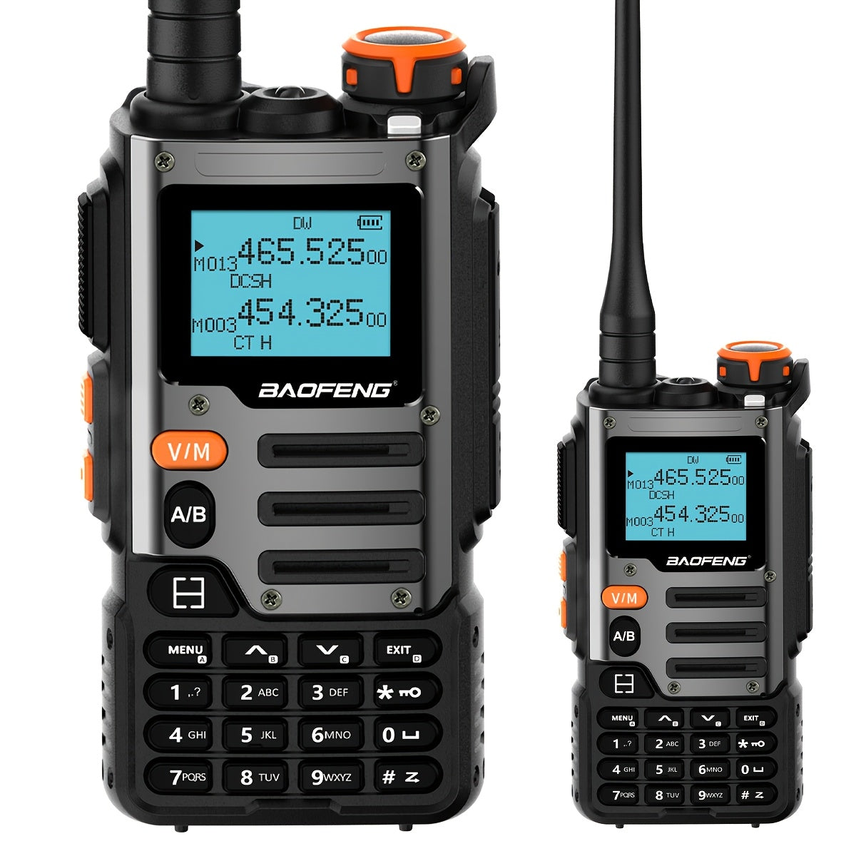 1/2 Packs Baofeng UV-K6 Walkie Talkie Air Band Radio TYPE-C K6 Charge 2600mAh UHF VHF DTMF FM NOAA Wireless Frequency Two Way Radio