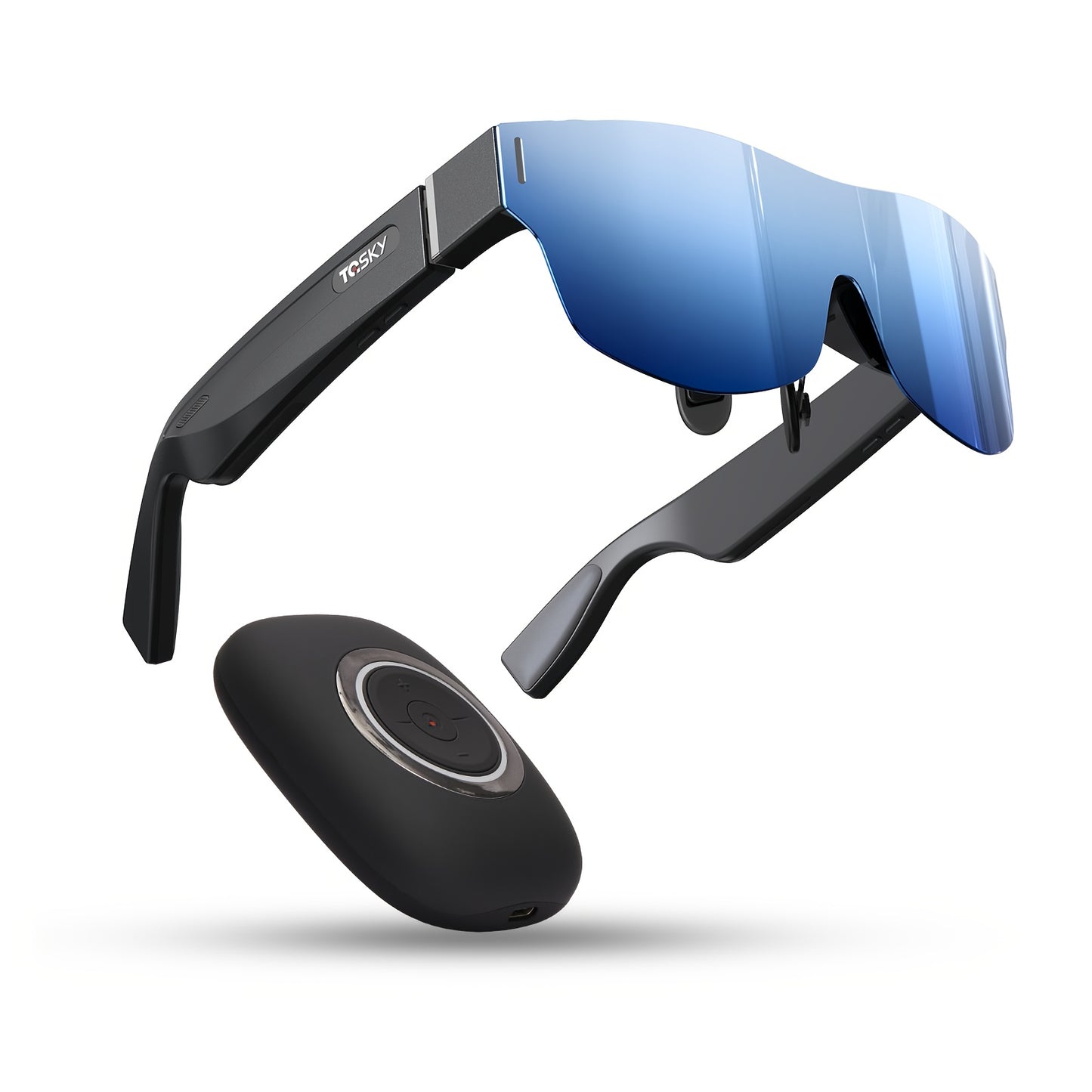 TQSKY T1 AR Smart Glasses | Portable Personal Cinemas | 150'' OLED HD Displays | Dual Speaker Audios | Perfect for Travel, Flight & Home Theater, Travel Entertainment, Portable Cinema, Lightweight Glasses, Sleek Design, Advan