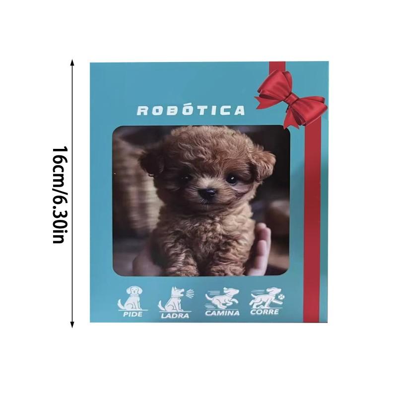 Adorable Robot Dog Toy with Voice Interaction - Short-Haired Robot Puppy for all Breed Sizes, Durable Plastic Body, Interactive Talking Companion for & Pet Lovers, Cozy Robot Dog for Role-Play Adventures & Cuddling, Trending