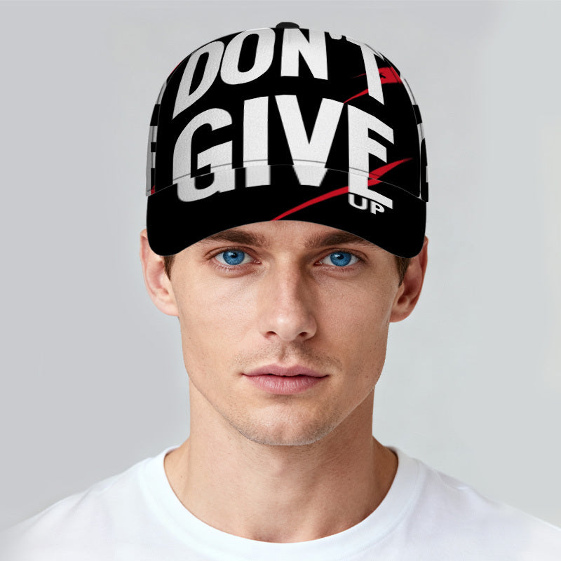 1pc Motivational Statement Design Print Classic Baseball Cap | Adjustable Lightweight Duckbill Hat, Ideal for Daily Wear, Comfortable Fit, Perfect for Traveling, Hand Wash or Professional Dry Clean