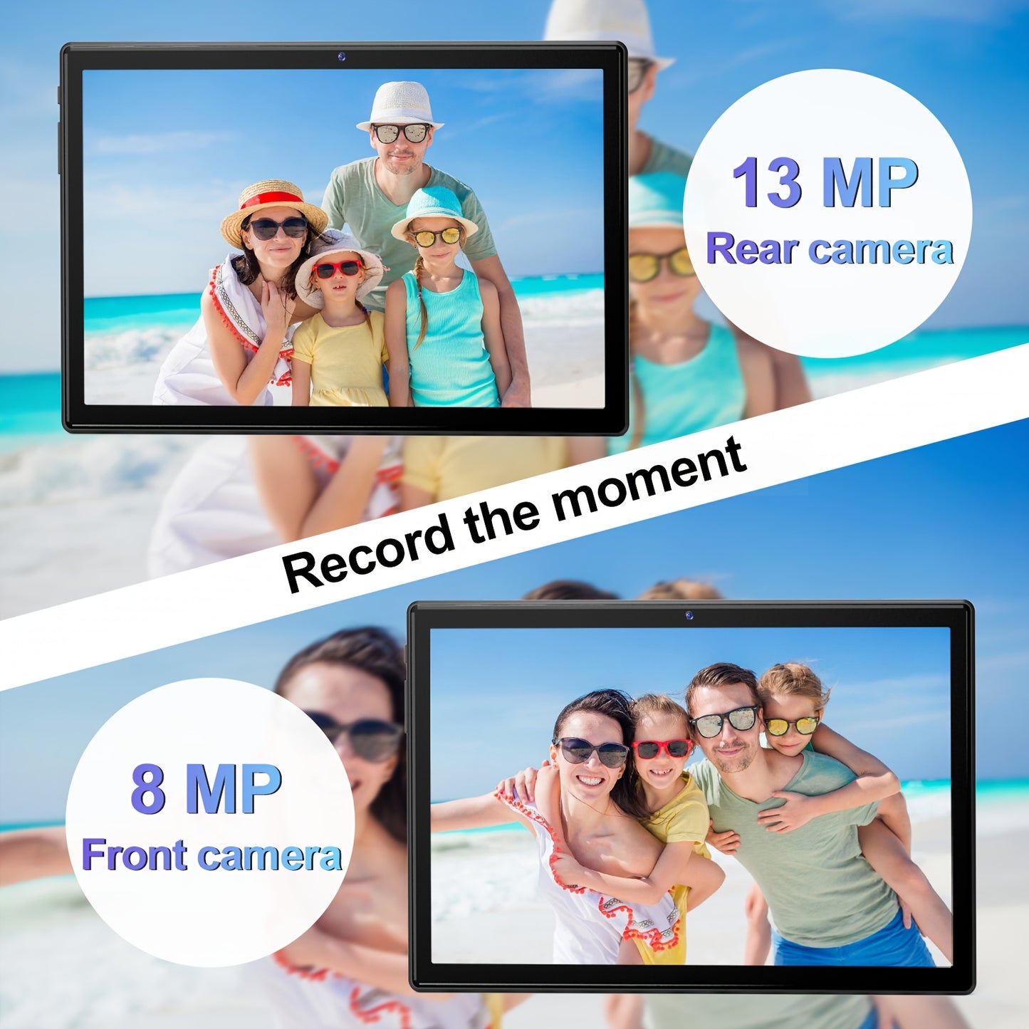 Latest Tablet Android 13 Tablet, 5G/2.4G WiFi6 BT 5.0, 16GB RAM+256GB ROM+1TB Expand Octa-Core Tablets PC, 2in 1 Tablet with Keyboard Mouse Case Stylus, Powerful Octa-Core+13MP+8MP Camera, 1280*800 IPS HD Screen, Black