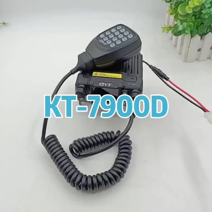 QYT KT-7900D 25W Quad Band Mobile Radio with Lighter Power, 200-Channel UHF/VHF Car Ham Radio, External Speaker/PTT, CTCSS/DCS Coding, Unlock - for Truck, RV, Boat (KT7900D)