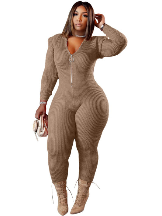 HERTALK Women Fashion Imitation Padded Shoulder Hooded Jumpsuit | Casual Fall/Winter Style with Off the Shoulder Collar, Long Sleeve, Ruffle Details, Palazzos Hem