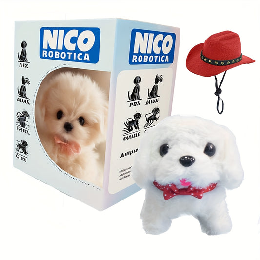 New Smart AI Robot Dog - My Intelligent Lifelike Robotic Pup Behaves Just Like A Real Dog. This Interactive Plush Robot Dog Is Perfect For Adults, Featuring Walking, Barking And Tail Wagging Functions. Ideal For Pet Enthusias