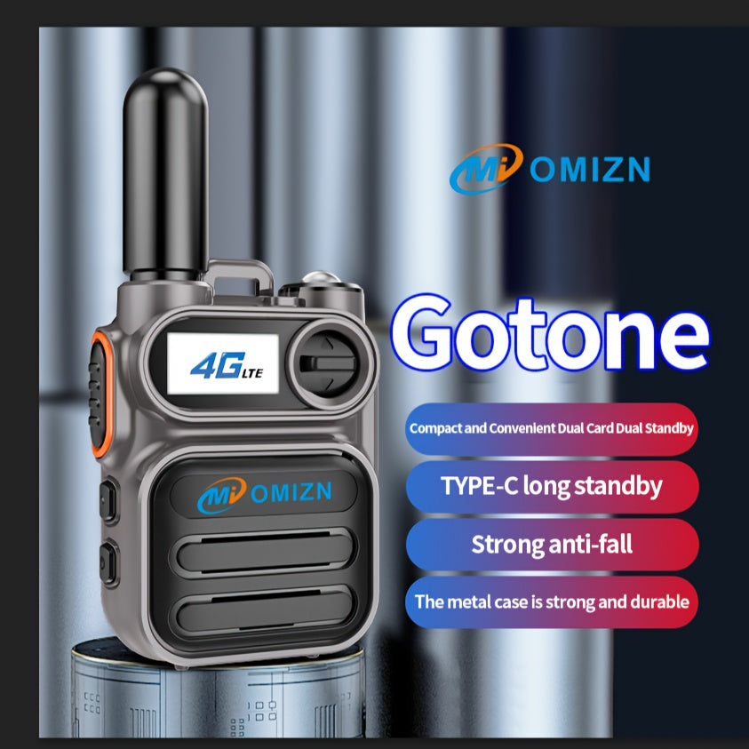 Global Walkie Talkie with SIM Card Nationwide Cellular PoC Two Way Radios Unlimited Range 6000mAh AES256 Type-C Charging Flashlight 2pcs