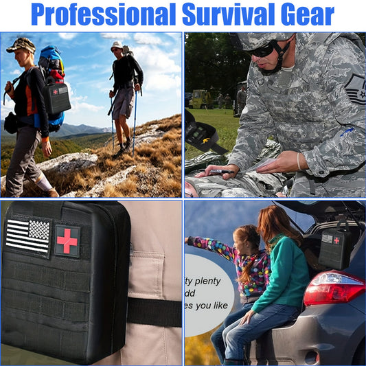 Luxury 250-Piece Survival Gear Kit - The Ultimate Outdoor Companion for Camping, Hiking & Emergency Preparedness Adventures | Perfect Unisex Men's and Women’s' Present with Earthquake Hunting First Aid Essentials