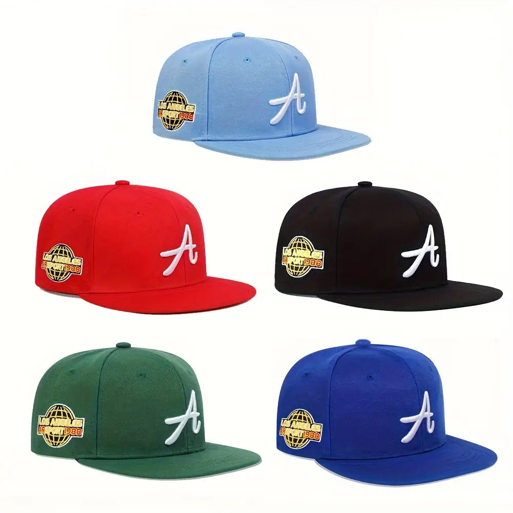 5pcs Los Angeles Embroidered Baseball Cap Casual Hip-Hop Adjustable Sunshade Dad Hat for Men and Women, Casual Wear, Trendy Headwear, Urban Fashion, Adjustable Fit, Highquality Embroidery, Snapback Hat, Unisex Cap, Streetwear