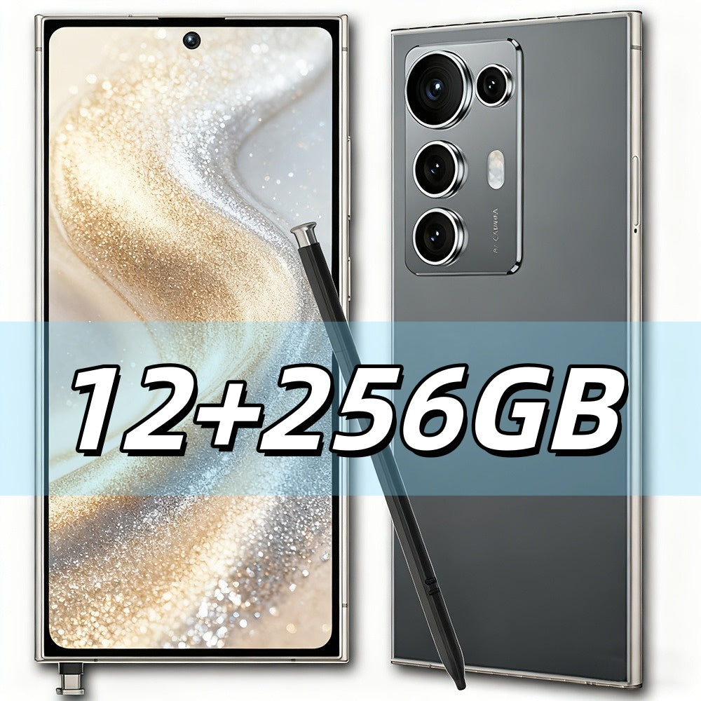S25 Ultra Super Value Smartphone | 6.8-inch HD Display, 5G Unlocked, Android with 12GB RAM, 256GB Storage, Expandable Memory, 50MP Rear & 13MP Front Cameras, Includes Free Case & Headphones - Ideal Birthday/Christmas Gift for