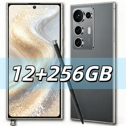 S25 Ultra Super Value Smartphone | 6.8-inch HD Display, 5G Unlocked, Android with 12GB RAM, 256GB Storage, Expandable Memory, 50MP Rear & 13MP Front Cameras, Includes Free Case & Headphones - Ideal Birthday/Christmas Gift for