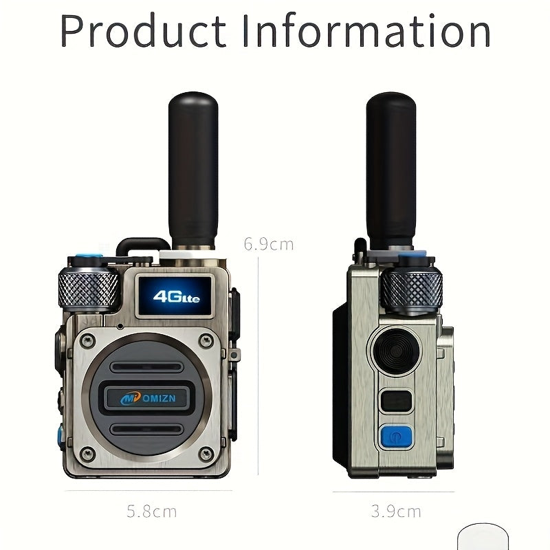 OMI-M6 Pro 5000KM Worldwide Walkie Talkies with GPS Tracking, 72H Battery Noise Cancelling, Ideal for Truckers Marine Construction Crews