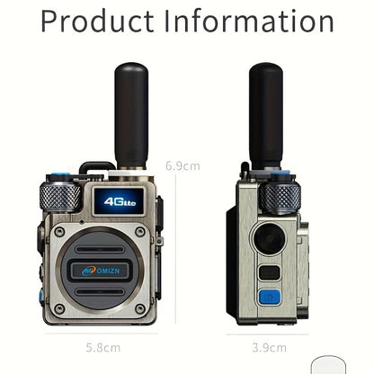 OMI-M6 Pro 5000KM Worldwide Walkie Talkies with GPS Tracking, 72H Battery Noise Cancelling, Ideal for Truckers Marine Construction Crews