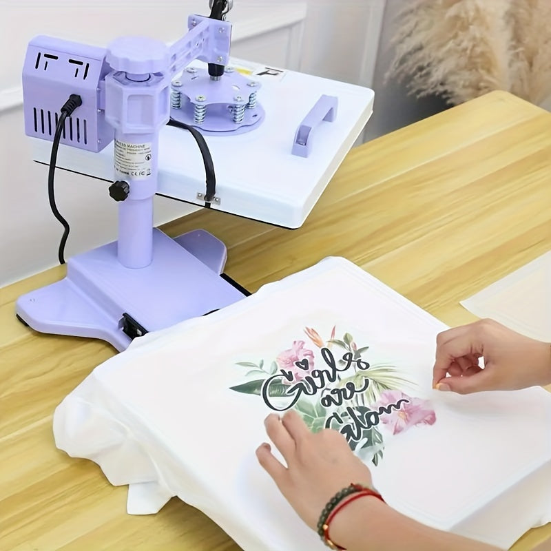 15x15 Inch 5-in-1 Set Heat Press Machine for Everything Transfers, Swing Away Press Machine for T Shirt, Bags, Pillows, Plates(6" And 8"), Tumblers, Mugs, Cups, Hats And Caps(5.5"x3") - Hat Heat Press - 3in 1 Can Only Press H