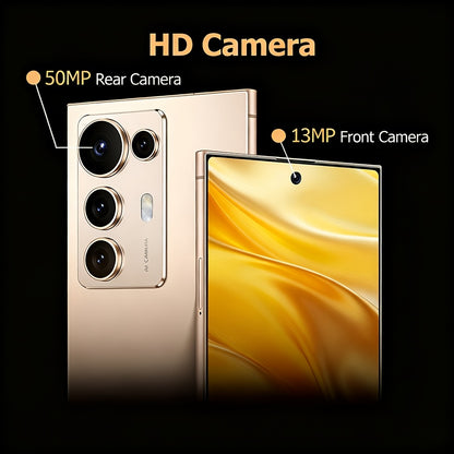 S25 Ultra Super Value Smartphone | 6.8-inch HD Display, 5G Unlocked, Android with 12GB RAM, 256GB Storage, Expandable Memory, 50MP Rear & 13MP Front Cameras, Includes Free Case & Headphones - Ideal Birthday/Christmas Gift for