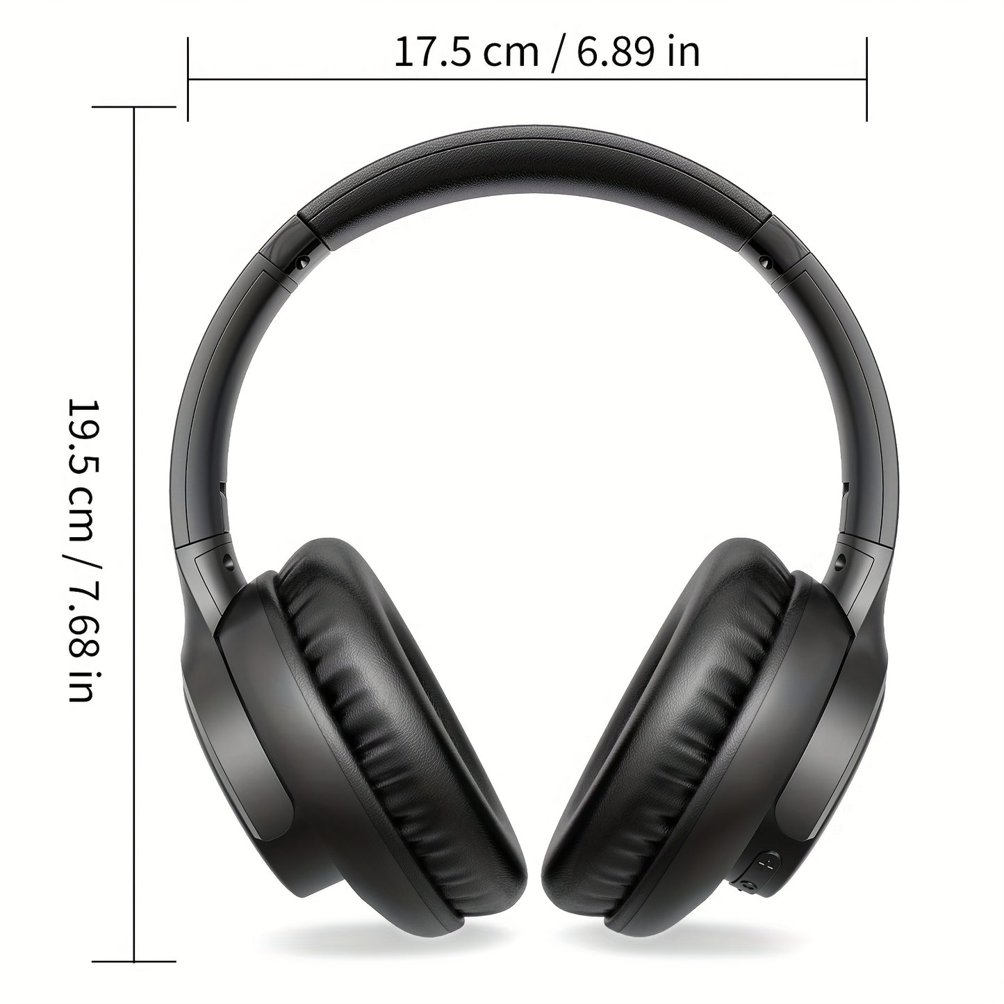Wireless Noise Cancelling Headphones, Wireless Earbuds With Deep Bass, HiFi Stereo Sound Low Latency, Lightweight Foldable Headphones With Built-in Microphone, For Work Laptops, Mobile Phones, On-head Gaming Headphones, Compa