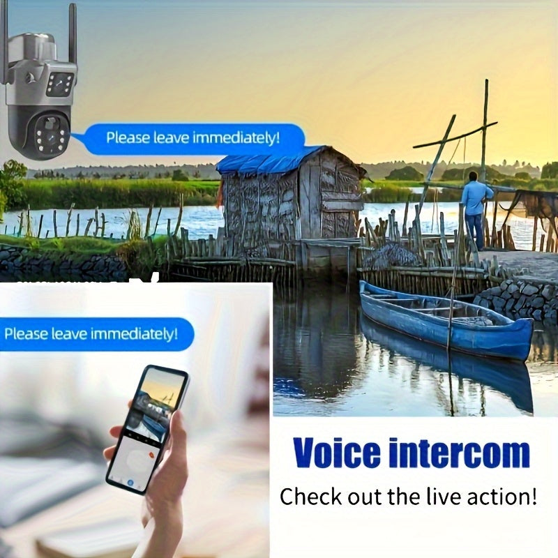 1pc 5MP Smart Solar CCTV, AI Home Monitor with Fall Alert & Emergency Call, Two-Way Talk, Night Vision, Cloud Service – Easy Setup for Bedroom, Bathroom, Living Room, Hall